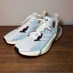 Adidas White and Blue Sneakers